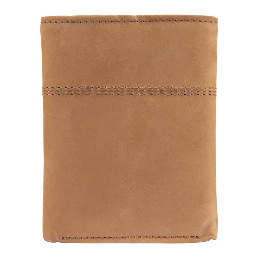 Dreifach gefaltete Brieftasche aus Sattelleder