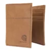 Dreifach gefaltete Brieftasche aus Sattelleder