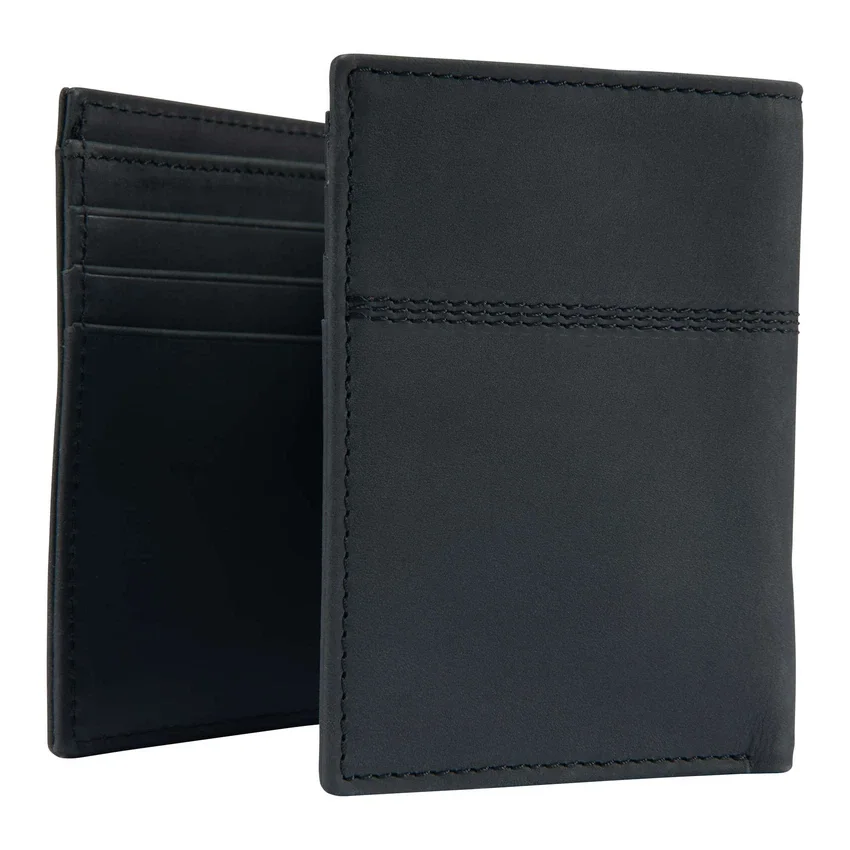 Dreifach gefaltete Brieftasche aus Sattelleder