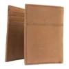 Dreifach gefaltete Brieftasche aus Sattelleder