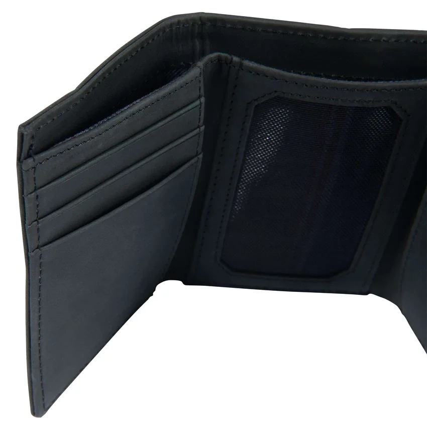 Dreifach gefaltete Brieftasche aus Sattelleder