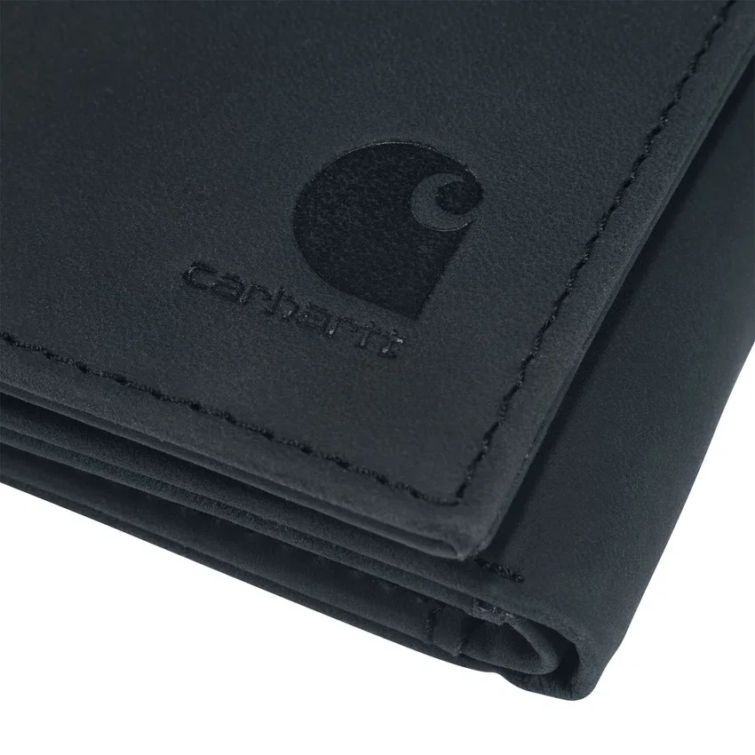Dreifach gefaltete Brieftasche aus Sattelleder
