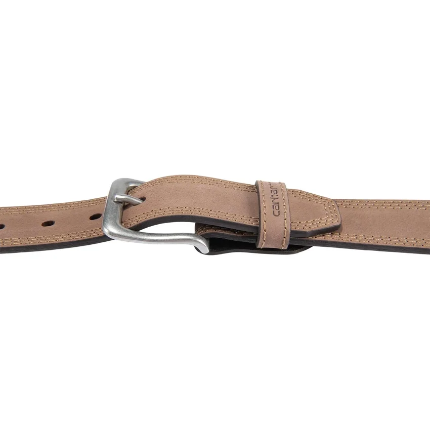 Dreifach genähter Ledergürtel