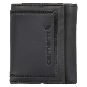Dreifach vernähte Dreifach-Brieftasche aus Leder