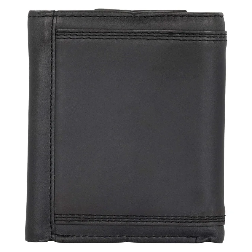 Dreifach vernähte Dreifach-Brieftasche aus Leder
