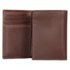 Dreifach vernähte Dreifach-Brieftasche aus Leder