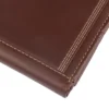 Dreifach vernähte Dreifach-Brieftasche aus Leder