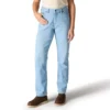 Essential Stretch-Jeans für Damen mit mittlerer Leibhöhe und geradem Bein