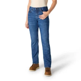 Essential Stretch-Jeans für Damen mit mittlerer Leibhöhe und geradem Bein