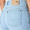 Essential Stretch-Jeans für Damen mit mittlerer Leibhöhe und geradem Bein