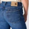 Essential Stretch-Jeans für Damen mit mittlerer Leibhöhe und geradem Bein