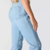 Essential Stretch-Jeans für Damen mit mittlerer Leibhöhe und geradem Bein
