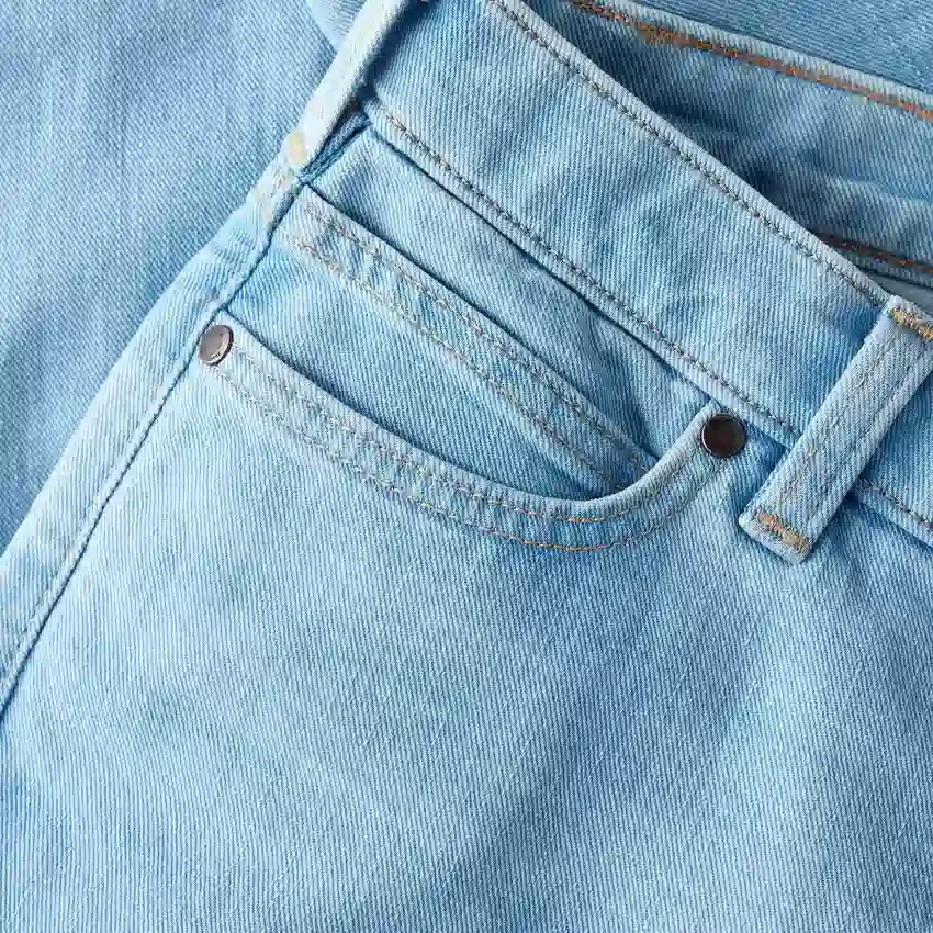 Essential Stretch-Jeans für Damen mit mittlerer Leibhöhe und geradem Bein