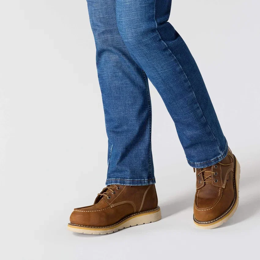 Essential Stretch-Jeans für Damen mit mittlerer Leibhöhe und geradem Bein