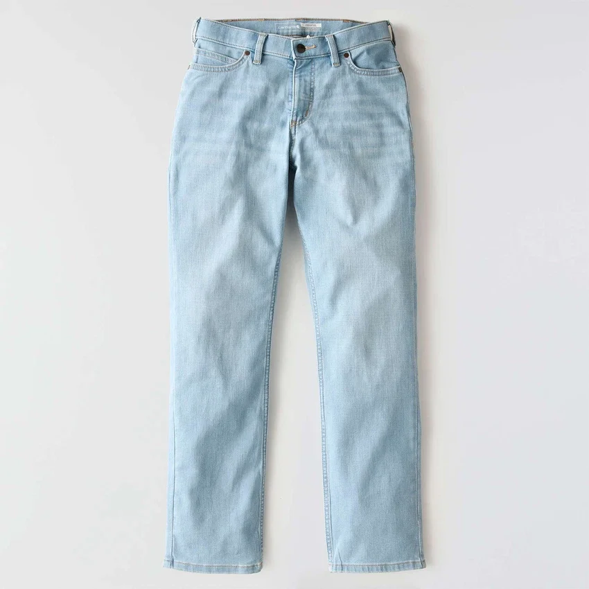 Essential Stretch-Jeans für Damen mit mittlerer Leibhöhe und geradem Bein