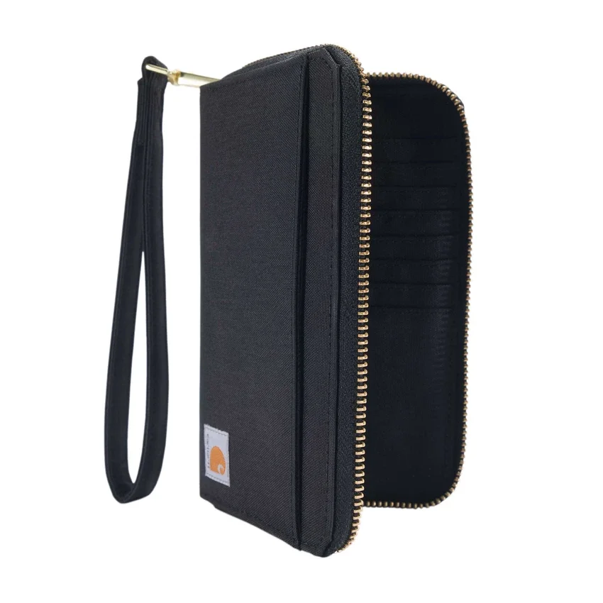 Flache Clutch-Brieftasche aus Nylon-Duck