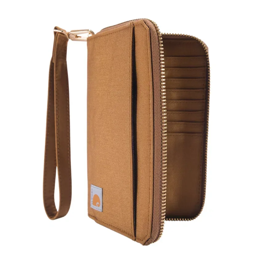 Flache Clutch-Brieftasche aus Nylon-Duck