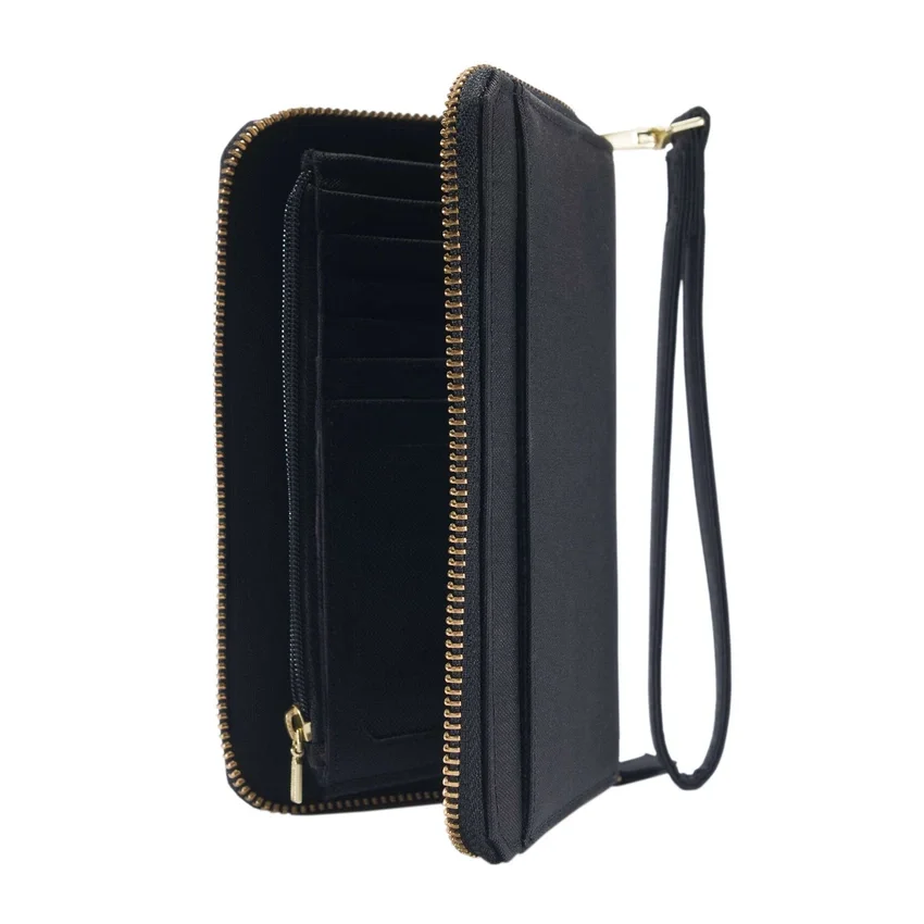 Flache Clutch-Brieftasche aus Nylon-Duck