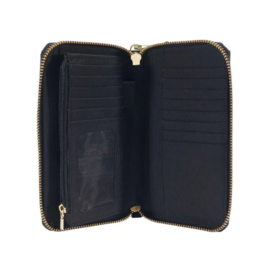 Flache Clutch-Brieftasche aus Nylon-Duck