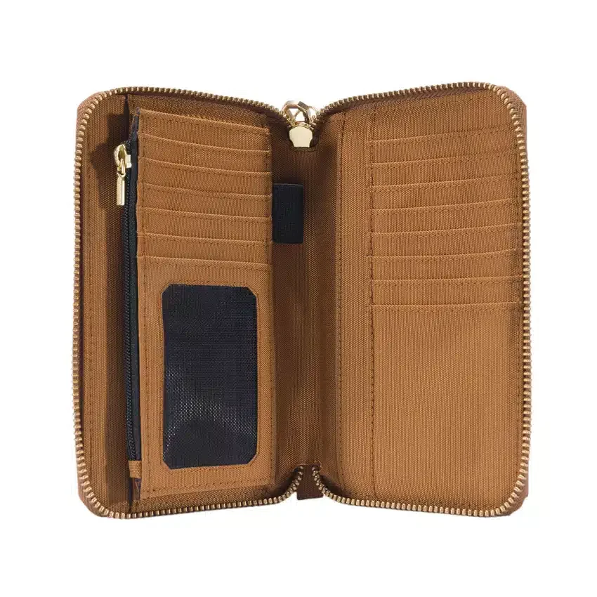 Flache Clutch-Brieftasche aus Nylon-Duck