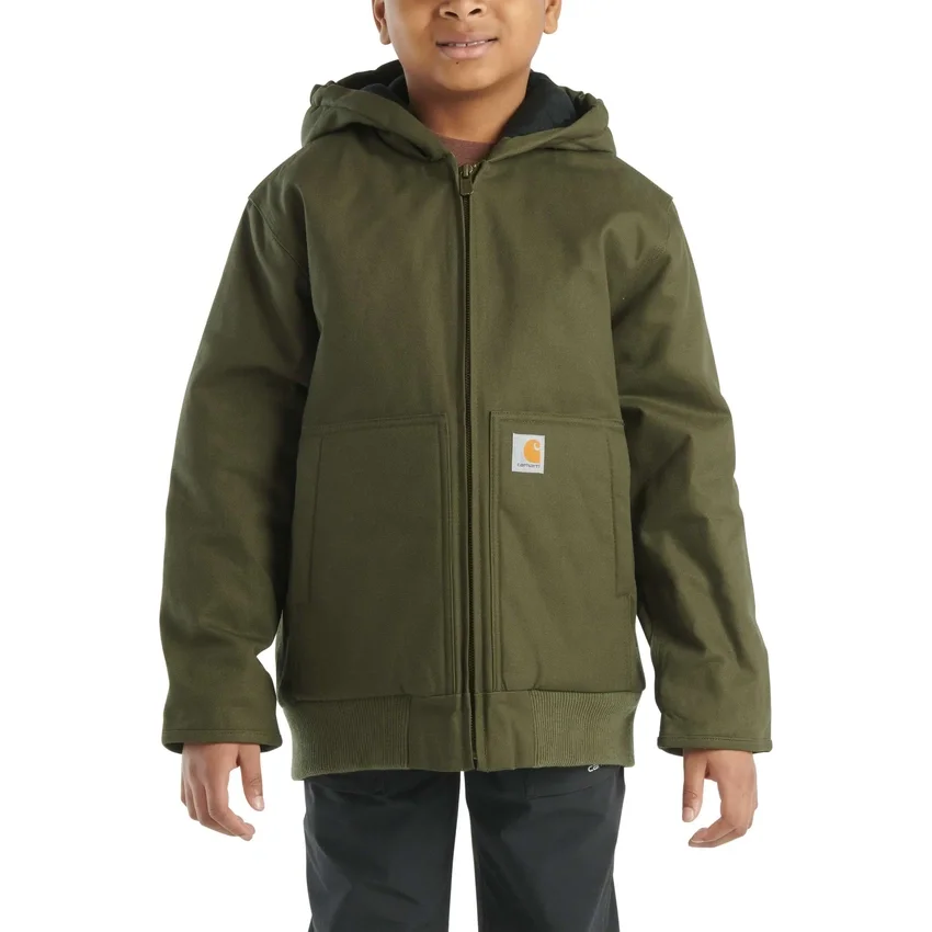 Flanell-Aktivjacke für Jungen mit Steppfutter (Kinder/Jugendliche)