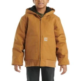 Flanell-Aktivjacke für Jungen mit Steppfutter (Kinder/Jugendliche)