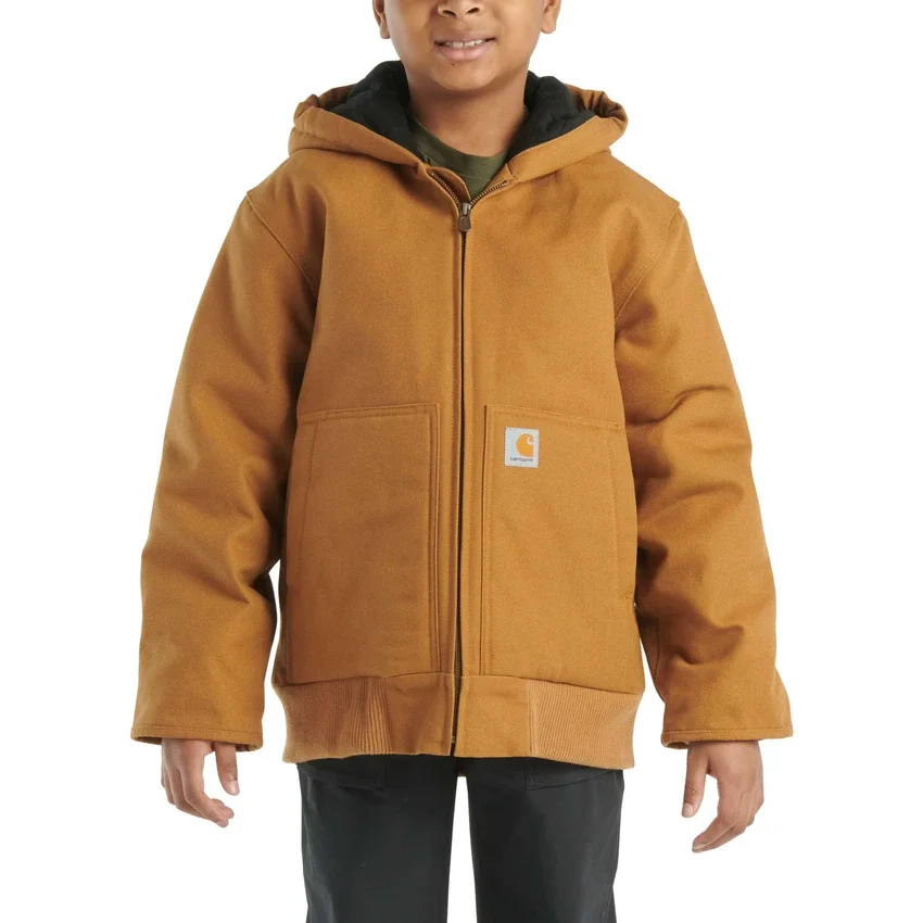 Flanell-Aktivjacke für Jungen mit Steppfutter (Kinder/Jugendliche)