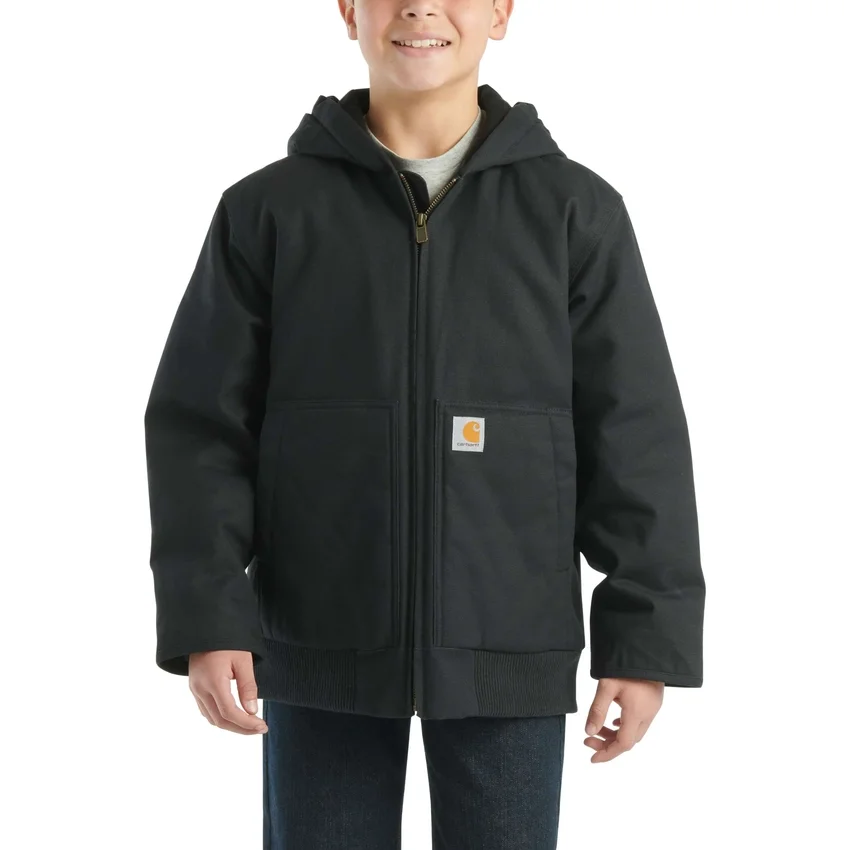 Flanell-Aktivjacke für Jungen mit Steppfutter (Kinder/Jugendliche)