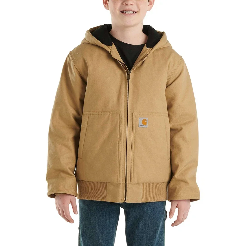Flanell-Aktivjacke für Jungen mit Steppfutter (Kinder/Jugendliche)