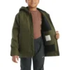 Flanell-Aktivjacke für Jungen mit Steppfutter (Kinder/Jugendliche)