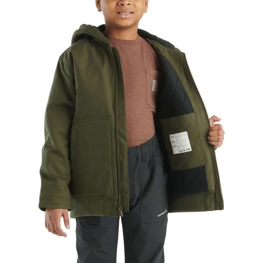 Flanell-Aktivjacke für Jungen mit Steppfutter (Kinder/Jugendliche)