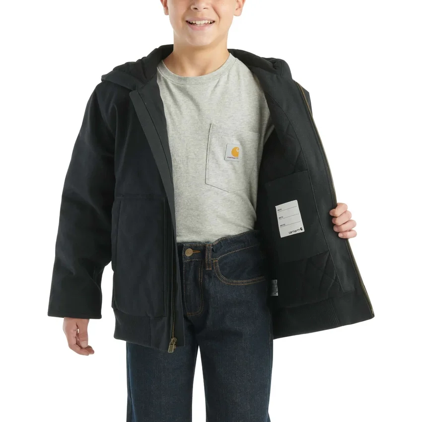Flanell-Aktivjacke für Jungen mit Steppfutter (Kinder/Jugendliche)