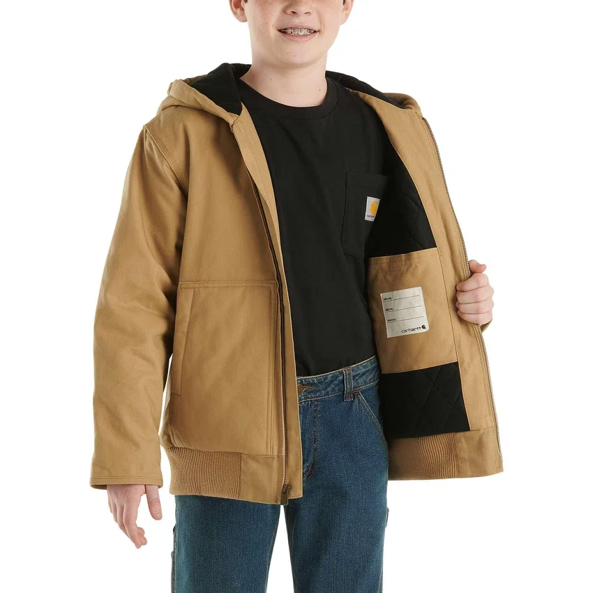 Flanell-Aktivjacke für Jungen mit Steppfutter (Kinder/Jugendliche)