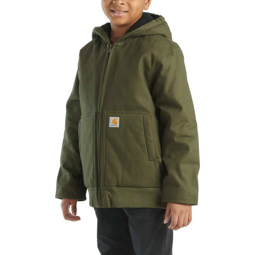 Flanell-Aktivjacke für Jungen mit Steppfutter (Kinder/Jugendliche)