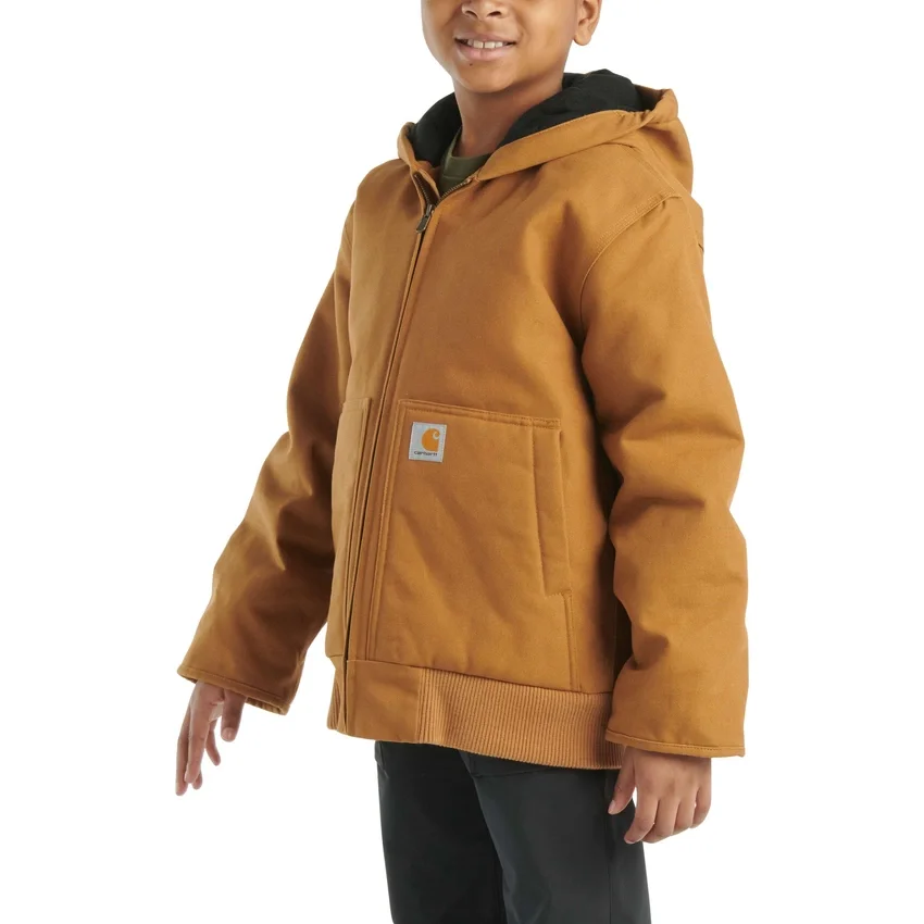 Flanell-Aktivjacke für Jungen mit Steppfutter (Kinder/Jugendliche)