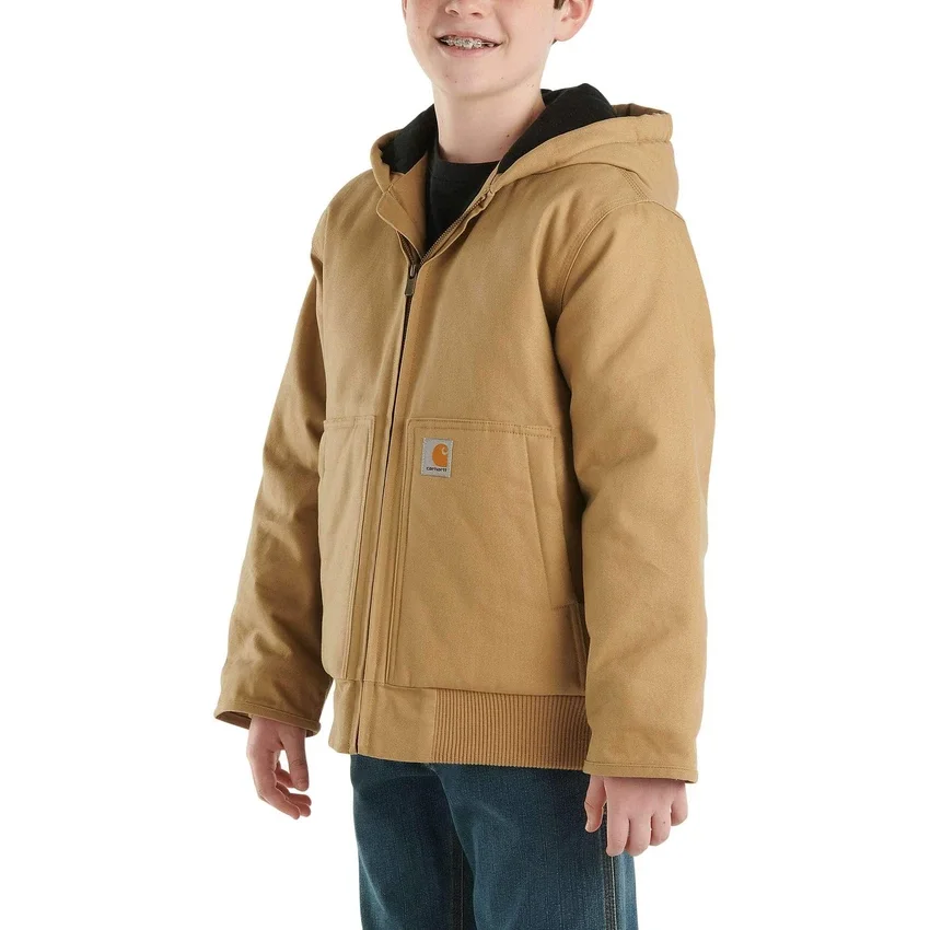 Flanell-Aktivjacke für Jungen mit Steppfutter (Kinder/Jugendliche)