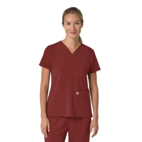 Force Cross-Flex Flex-Panel-Scrub-Oberteil mit V-Ausschnitt für Damen
