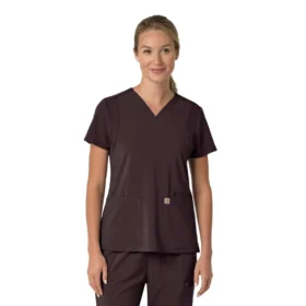 Force Cross-Flex Flex-Panel-Scrub-Oberteil mit V-Ausschnitt für Damen
