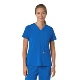 Force Cross-Flex Flex-Panel-Scrub-Oberteil mit V-Ausschnitt für Damen