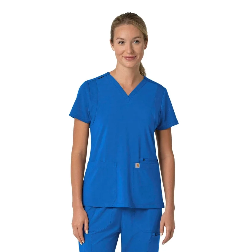 Force Cross-Flex Flex-Panel-Scrub-Oberteil mit V-Ausschnitt für Damen