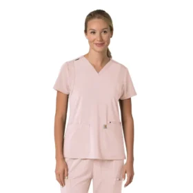 Force Cross-Flex Flex-Panel-Scrub-Oberteil mit V-Ausschnitt für Damen