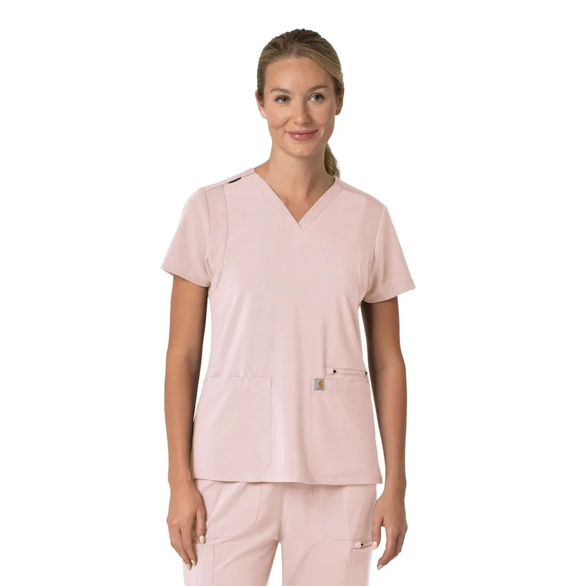 Force Cross-Flex Flex-Panel-Scrub-Oberteil mit V-Ausschnitt für Damen