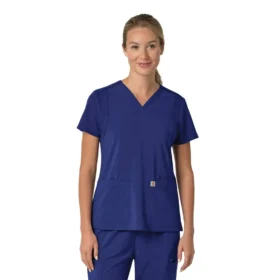 Force Cross-Flex Flex-Panel-Scrub-Oberteil mit V-Ausschnitt für Damen