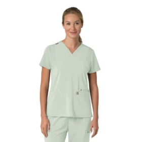 Force Cross-Flex Flex-Panel-Scrub-Oberteil mit V-Ausschnitt für Damen