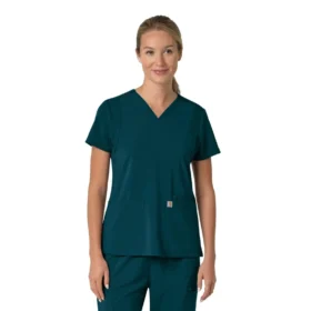 Force Cross-Flex Flex-Panel-Scrub-Oberteil mit V-Ausschnitt für Damen