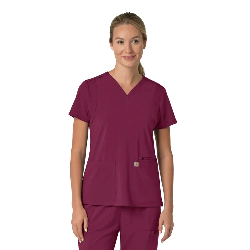 Force Cross-Flex Flex-Panel-Scrub-Oberteil mit V-Ausschnitt für Damen