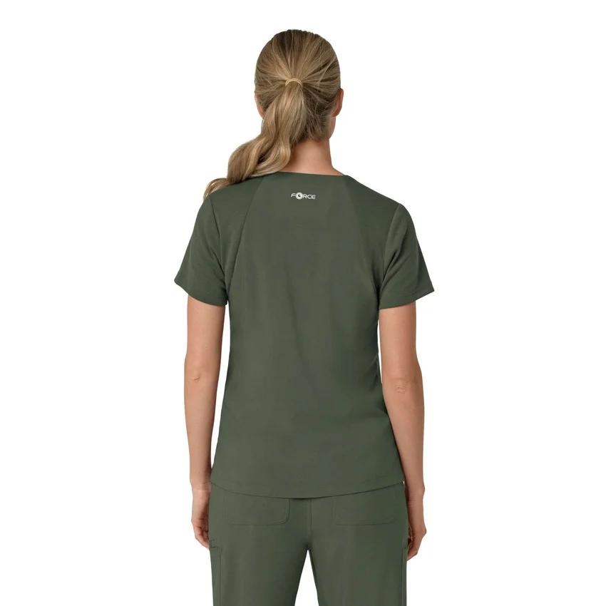 Force Cross-Flex Flex-Panel-Scrub-Oberteil mit V-Ausschnitt für Damen