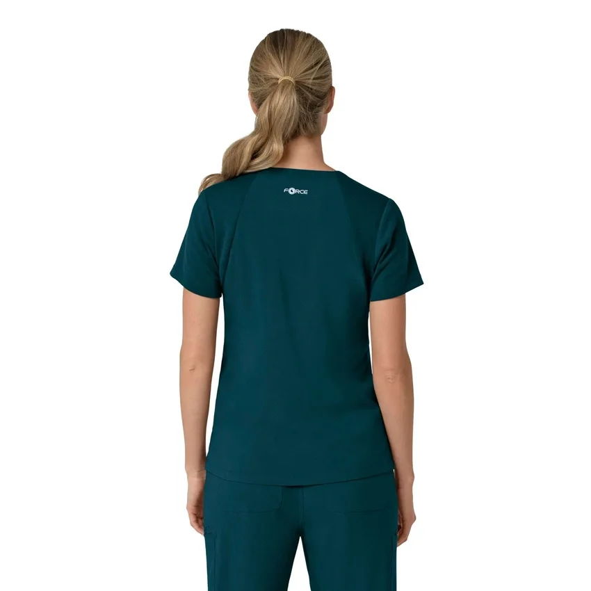 Force Cross-Flex Flex-Panel-Scrub-Oberteil mit V-Ausschnitt für Damen