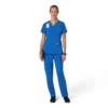 Force Cross-Flex Flex-Panel-Scrub-Oberteil mit V-Ausschnitt für Damen