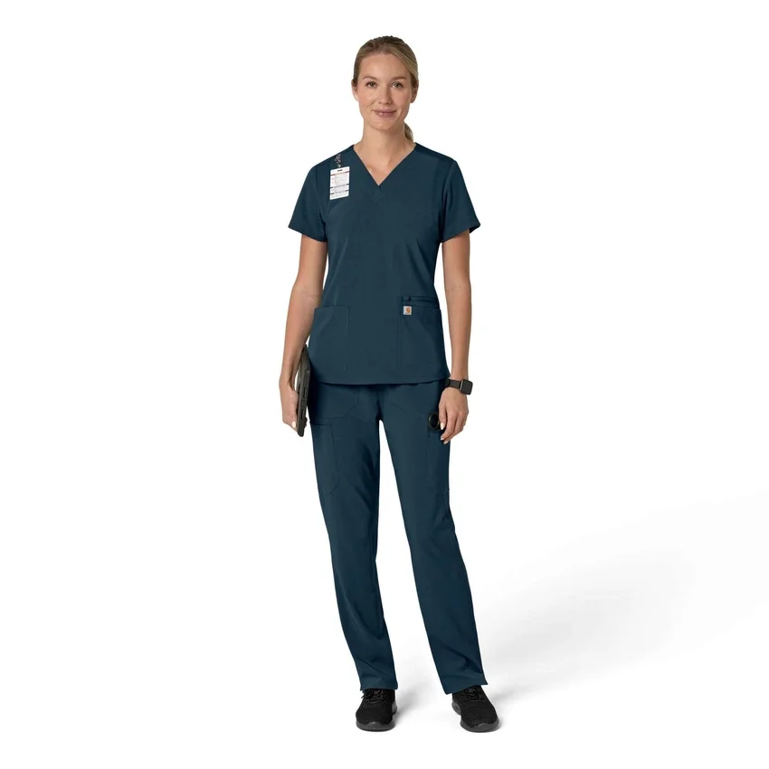 Force Cross-Flex Flex-Panel-Scrub-Oberteil mit V-Ausschnitt für Damen